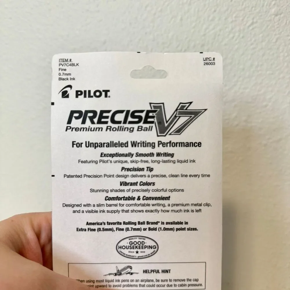 Pilot Precise V7 Premium Rolling Ball Fine .7mm Ink Pen‎ Lot of 7